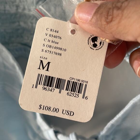 Free People Extra Dose Midi Dress Size Blue Size Medium Brand New With … - Picture 5 of 14